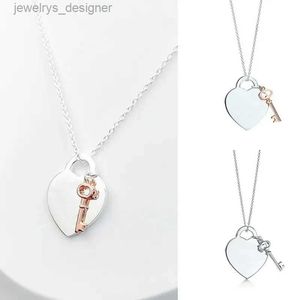 Designer ketting hart en sleutelhanger voor vrouwen 925 zilveren sterling luxe sieradencadeaus CO Drop 220412