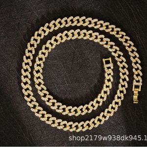 Collier de créateur Industrie lourde Collier de chaîne cubaine en diamant complet avec collier hip hop de haute qualité accessoires pour femmes anciennes
