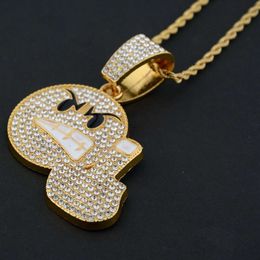 Collier de designer Hip-hop Expression diamant polyvalente pack de diamants Personnalité Personnalité pour hommes Collier pour femmes