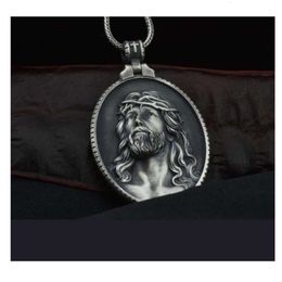 Collier de créateur Jésus Accessoires de collier croix de la tête ovale