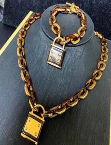 Collier de créateur bijoux femmes hommes verrouille le pendentif chaîne d'or personnalisée charmes glacées