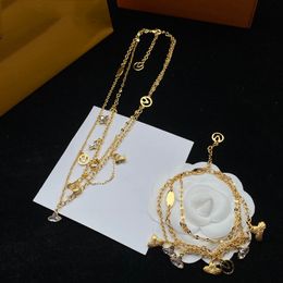 Collier de créateur avec lettres, Bracelet, design de mode pour femme, bijoux exquis de tempérament