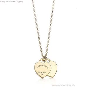 Designer ketting liefde ketting 18k gouden luxe sieraden Tiffanyjewelry Valentijnsdag Moeder 'Day Gift Designer sieraden hanger 729