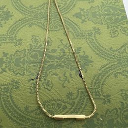 Designer ketting heren en dames merk charme ketting luxe schakelketting 3-kleuren glijdende hanger ketting met letter-7