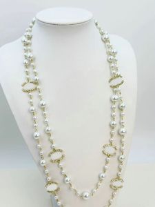 Collier de styliste en perles de luxe pour femmes, bijoux élégants Vintage à la mode, de haute qualité, chaîne ras du cou