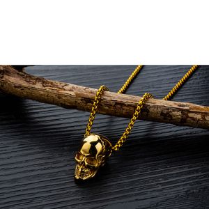 Designer ketting hanger luxe hart goud zilver man ketting Cubaanse schakelkettingen voor vrouwen mannen schedel hoofd titanium stalen ketting mannelijk hiphop sieraden feestcadeau