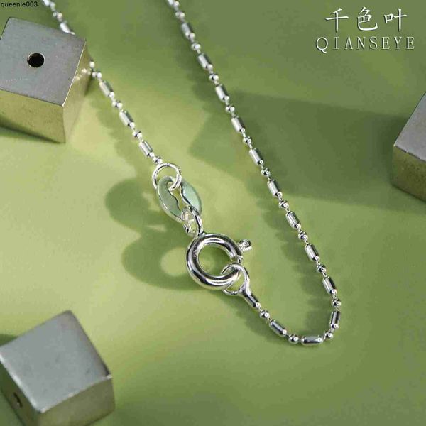 Collier de créateur pendentif colliers en argent sterling chaîne à pois avec un design polyvalent et