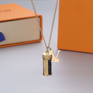 Designer ketting parfumfles ketting tij vintage fineer ketel hanger ketting trui keten Valentijnsdag cadeau voor mannen en vrouwen