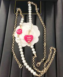 Collier de créateur Saturn Heart, collier ras du cou en perles, bijoux de luxe pour femmes, chaîne