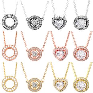 designer ketting Sier Fit ketting hanger hart dames mode-sieraden handtekening cirkel allure collier verhoogd hart glanzende elegantie