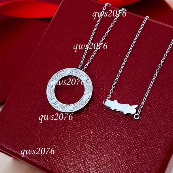 Designer ketting Sier kettingen sieraden voor vrouwen aangepaste hanger gouden ketting titanium stalen sieraden dames zusters paar geschenken vervaagt niet