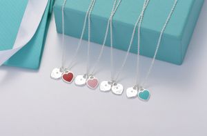 Designer ketting tiff ketting gouden ketting hart ketting luxe sieraden designer ketting Rose Gold Valentijnsdag cadeau sieraden met doos snelle meisjes Cadeau J12185