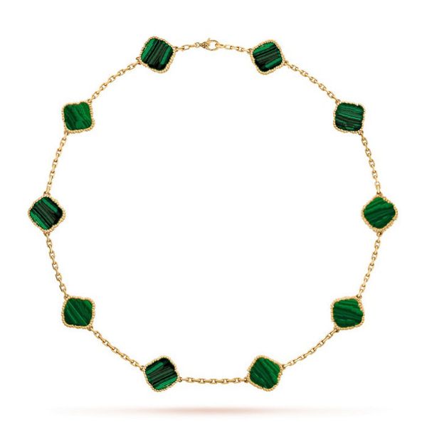 Collier de créateur Collier Van Clover Pendentif en or 10 Colliers classiques de luxe en diamant à quatre feuilles pour femmes hommes Bijoux à longue chaîne Cadeaux de Saint-Valentin en gros