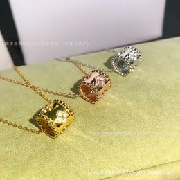 Collier de créateur Vanca Luxury Gold Chain High Board Kaleidoscope Collier épais 18 carats avec diamants et collier élégant pour femmes