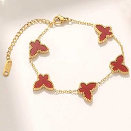 Collier de créateur Vanca Luxury Gold Chain de papillon double face ensemble de papillons de style forêt minimaliste
