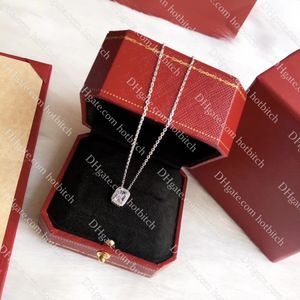 Designer ketting vrouwen luxe diamanten ketting voortreffelijke hangende ketting 925 Hoogwaardige sieradencadeau voor jubileum Kerstmis