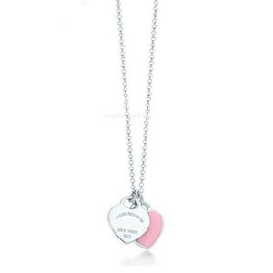 Colliers de créateurs Collier de bijoux durs Chaîne Chaînes Lien Design de luxe Pendentif coeur Pendentifs d'amour Femmes Femmes Acier inoxydable Saint Valentin Noël