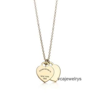 Collares de diseño collar de joyería collar chapado en oro de 18 quilates collar de corazón collar de joyería de lujo oro rosa regalo del día de San Valentín