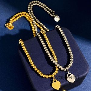 Collares de diseño Amor corazón cuentas collar pulsera conjuntos de joyas para mujer regalo de cumpleaños joyería para mujer joyería de declaración de boda