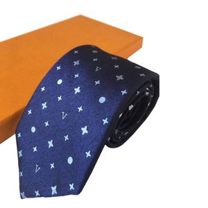 Designer NecTies Men Nek Ties Mens Nesties Letter Afdruk Business Leisure Cravat Silk Luxury With originele doos