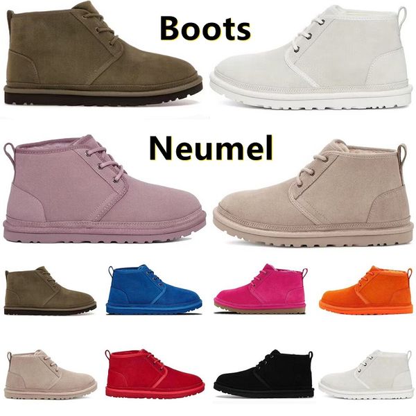 Diseñador Neumel Mini Botas de plataforma de nieve Tazz Tasman Zapatilla Tobillo Zapatos de bota Moda corta Castaño Triple Negro Blanco Berry Invierno Lana cálida Botines de cuero real