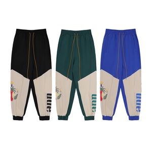 Designer New American Rh Coconut Dove Patchwork Cargo Cargo Men et Femme Blue Pants Jogging Fashion Hip Hop Pants décontractés