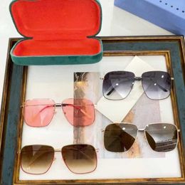 Nuevas gafas de sol con montura de mariposa de diseñador, estrella de Internet, las mismas gafas de sol elegantes y dulces, gg0394s 37AY