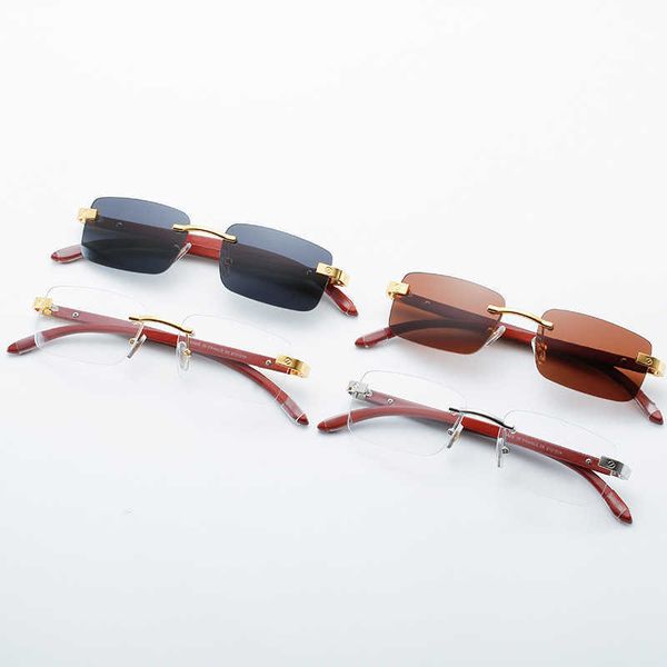 Designer New Carter Sunglasses Mens Fashion Small Box Box Original Wood Mand Verres en bois Catégorie ISQK ISQK