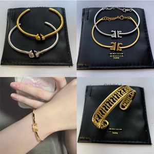 Ontwerper Nieuwe Celi Bangle Paris Merk armbanden voor vrouwen 18K GOUD GOLD CUFF BRACKET Valentine Mother's Day Party Gift