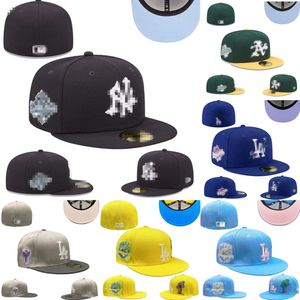 Nouveaux chapeaux ajustés de styliste, chapeau de baseball brodé, bonnets de pêcheur fermés, casquette de styliste flexible, vente en gros 7-8