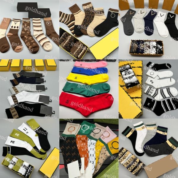 Designer New Mens Choques absorber la sueur SHORTANT SOCK CINQ PAIRES SOCK COTTON MACHE MOCHE MOCKE