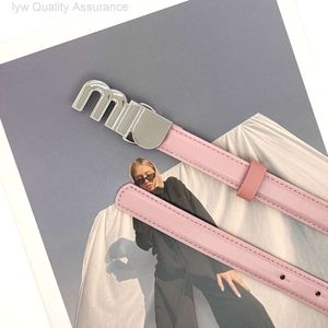Designer miuimiui riem Nieuwe Miao Letter Kleine riem Veelzijdige metalen Instagram-stijl gecombineerd met rok Shirt Pak Jeans Leren riem voor dames