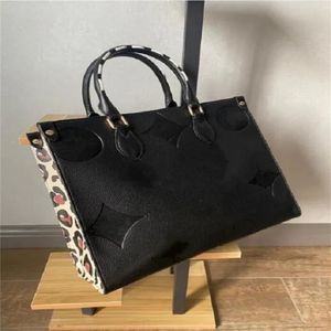 Designer New Onthego Women Sac en relâchement des monogrammes de fleurs noires GM MM Louiseitys Sacs VIUTONITYS Handbag Pours