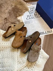 Designer New Pantofole Boston Zoccoli Pantofole Sandali Summer Cork Flat Slides Pelle Favorite Beach Zoccoli Borsa Testa Arizona Mayari Fashion 36-45 628 babiq05