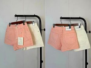 Ontwerper Nieuwe zomer damesmerken denim shorts baggy broek brede poten hoge taille afslanke hot pants luxe shorts