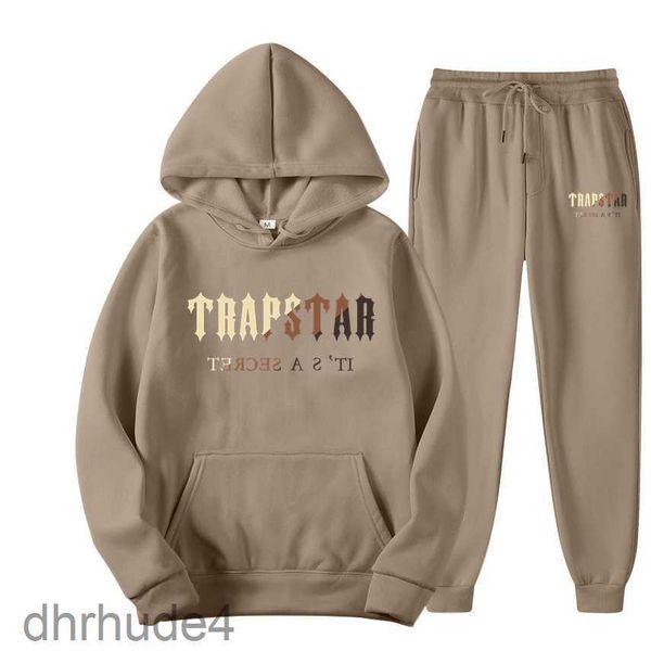 Designer Nouveau Survêtement Trapstar Marque Imprimé Sportswear Hommes 15 Couleurs Chaud Deux Pièces Ensemble Lâche Sweat À Capuche Pantalons Ensembles Jogging YTXO PCO1