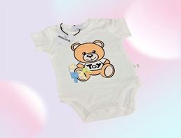 Designer nouveau-né bébé fille garni des vêtements pour nourrissons filles dessin animé ours imprime