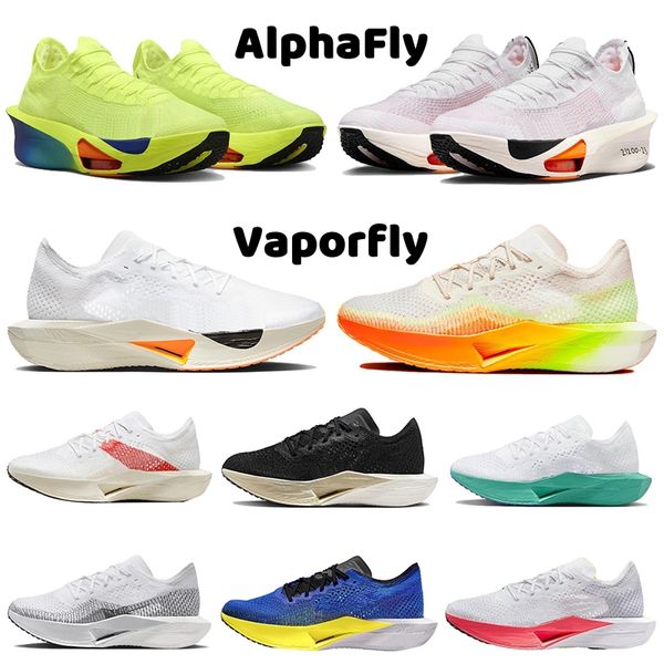 Designer Alpha Fly Vaporfly Next% 3 Chaussures de course pour hommes Volt Prototype Total Orange Menthe Mousse Vert Hommes Femmes Entraîneur Sport Sneaker Plateforme Jogging Marche Chaussure