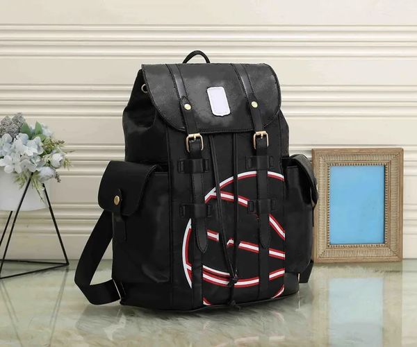 Diseñador Nigo mochilas grandes Christopher mochila letra negra bolso para hombre deporte paquetes al aire libre moda mujer Mochila de lujo bolso portátil bolso de escuela