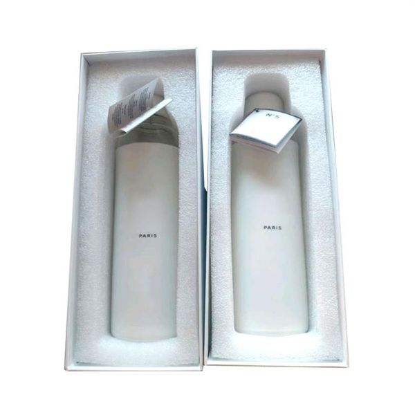 Diseñador No 5 LEU Botellas de agua de vidrio Tazas de 590 ml Vasos de marca de moda TUMBLERS909010244f