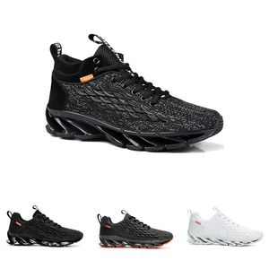 Designer Niet-Merk Running Schoenen voor Mannen Driepersoons Zwart Wit Hoge Top Grijze Mode Blade Persoonlijkheid Schoen Mens Trainers Outdoor Sports Sneakers