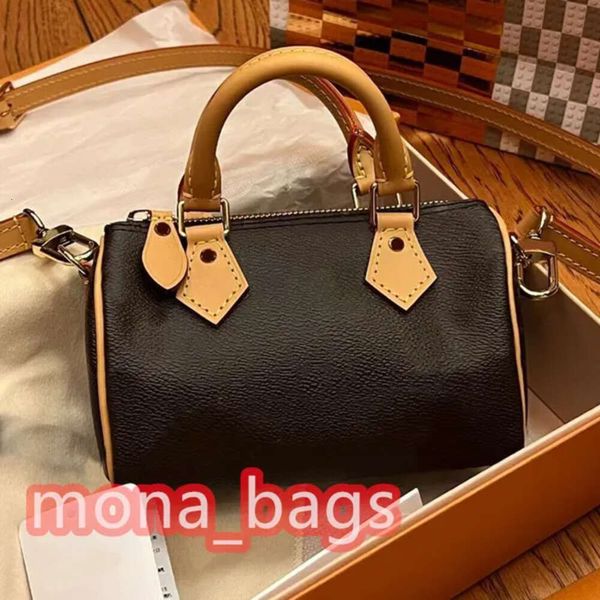 Diseñador Nono cuero genuino bandolera de alta calidad Mini cuero vacuno suave bolso de edición limitada para mujer bolso de bola de masa