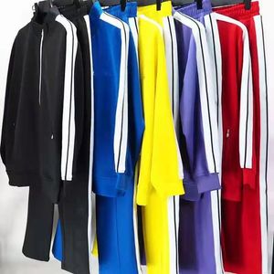 Diseñadores para hombre chándales sudadera con cremallera trajes sueltos para mujer sudaderas con capucha veste femme chaquetas pantalones ropa deportiva jogging sudaderas tuta uomo palm angels