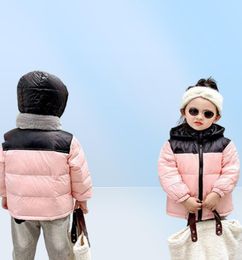 Designer North Kids Hooded Tehch Down Coat Sherpa Puffer's Deskleding Boys Girls Fleece Jackets Infant Winter Lichtgewicht Outdoor Clothing5066546