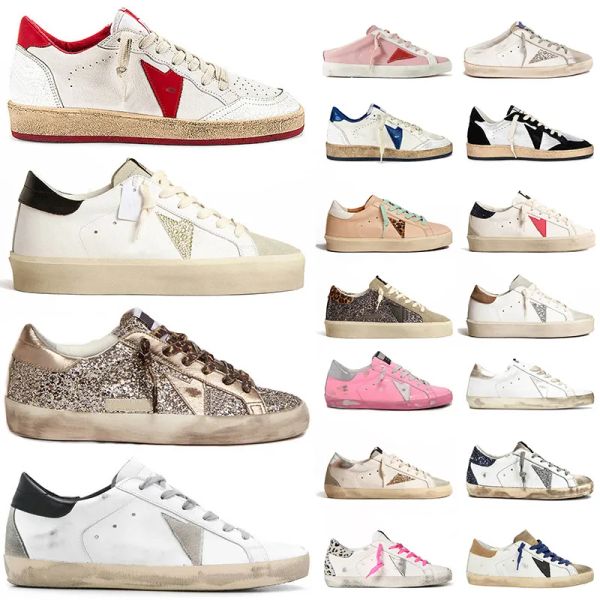 Designer nostalgique chaussures sales pour hommes chaussures robes talons sales noir blanc or argent rose léopard green plate-forme molleurs de plate-forme étoile des chaussures des femmes baskets féminines