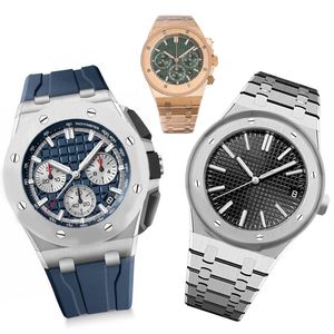 Designer Oak Mans Watch 42 mm automatische mechanische horloges Goud zilveren roestvrijstalen heren polshorloge beweging horloges Montre de luxe waterdichte dhgate