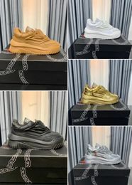 Designer Odissea lederen sneakers heren dames casual schoenen dikke zool drievoudige veterschoen