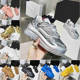 Designer Odissea Sneakers Modieuze Metallic Grieks Patroon Sneakers Mannen vrouwen Rubber Platform Mode Sneakers Maat 35-45