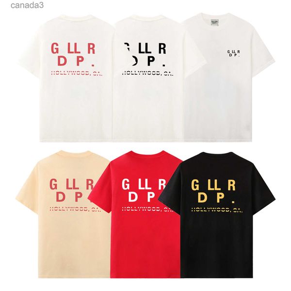 Diseñador de galerías Tees T Shirts Moda de lujo para hombre para mujer Marca de manga corta Hip Hop Streetwear Tops Ropa Ropa Tamaño D-2 XS-XL GGHL 2YCA