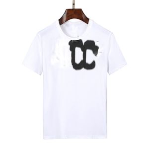 Designer de T-shirt de luxe T-shirt T-shirt Vêtements Spill Letter Spill à manches courtes Spring Summer Tide Men and Women Tee M-3XL N7